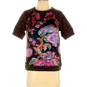 Anthropologie Floral Knit Sweater, size M